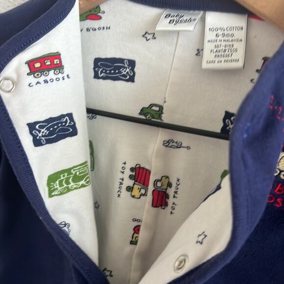 Vintage Baby B'Gosh 100% Combed Cotton Commuter Transportation Snap Button Onsie - Picture 7 of 8